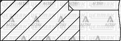 Volkswagen LT Piston Segman OEM 046198151 Volkswagen LT Piston Segman OEM 046198151